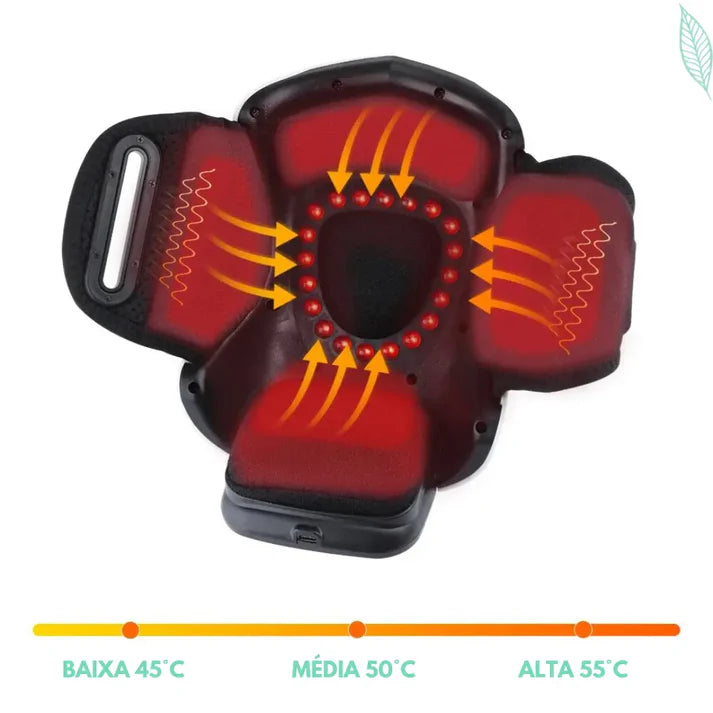 Super Massageador Térmico de Compressão com Infravermelho para Joelho