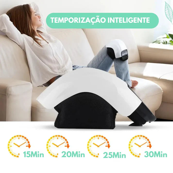 Super Massageador Térmico de Compressão com Infravermelho para Joelho